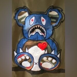 MENS BKYS BEAR TEETH DENIM TEE Green sz Lg